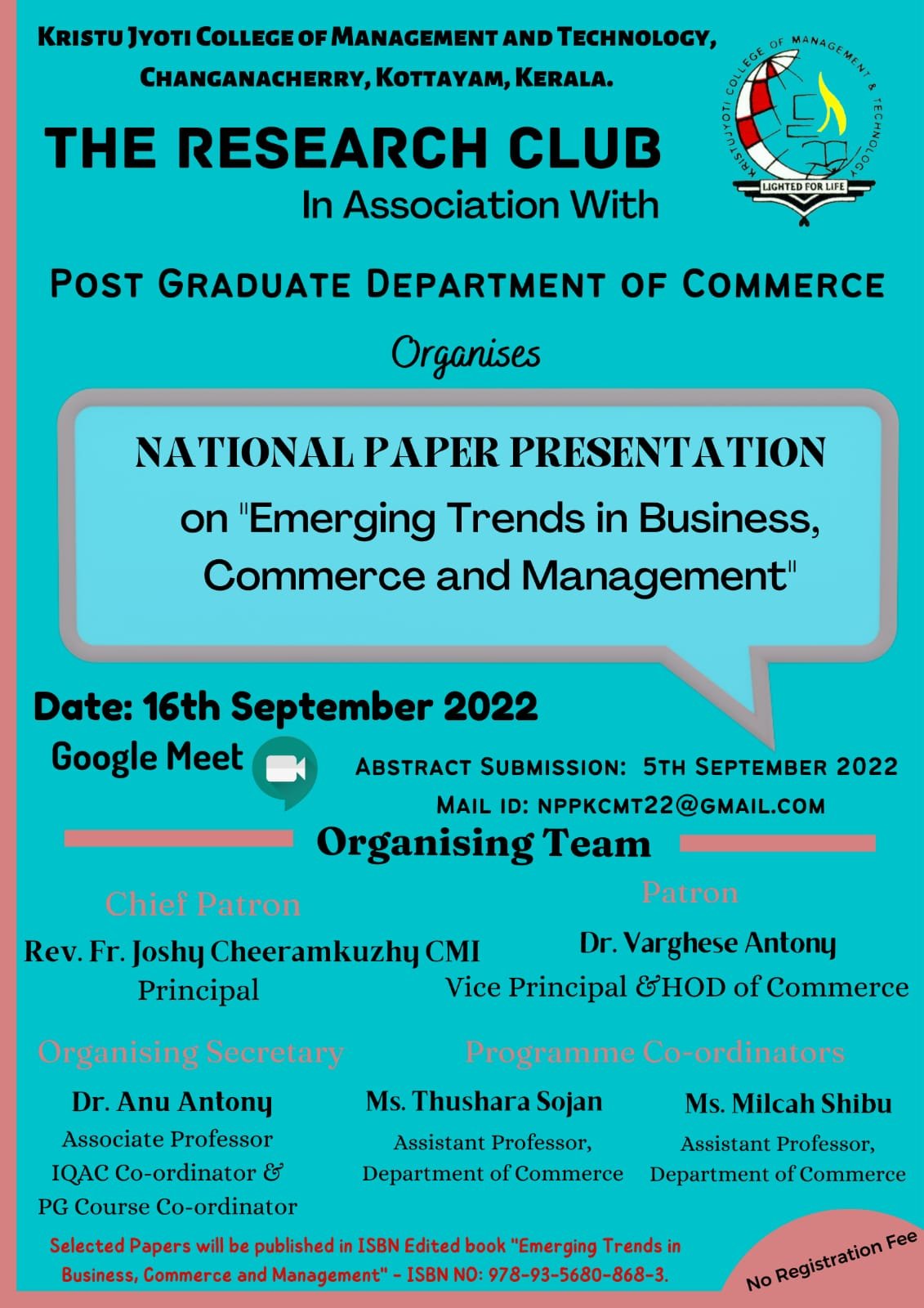 paper presentation in bangalore